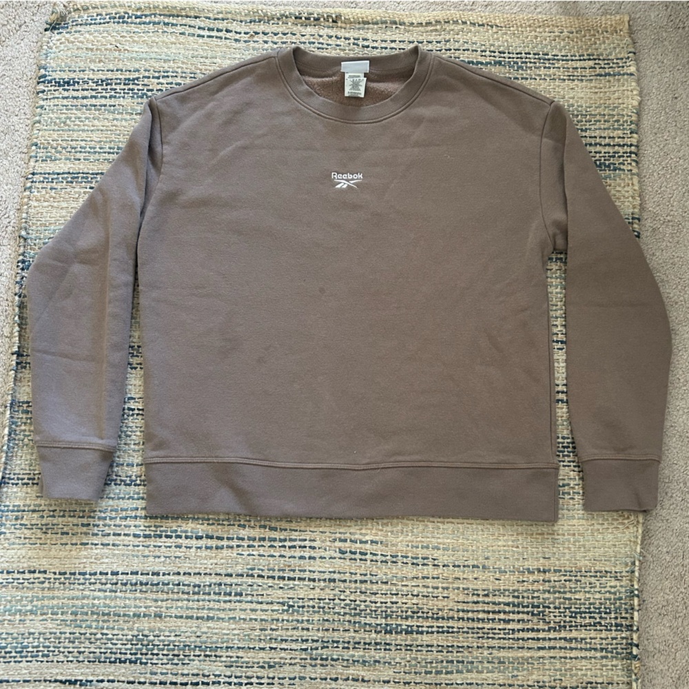 Reebok Taupe Crewneck Sweatshirt